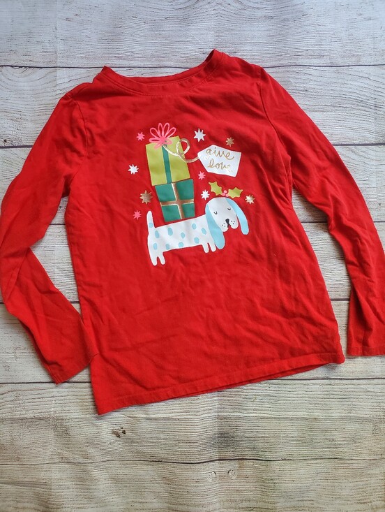 Cat & Jack Other - 5/$20🌟Cat & Jack Red Long-Sleeve Holiday Graphic Tee